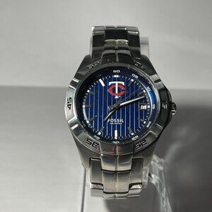 Minnesota Twins MLB Stainless-Steel Men's Watch by Fossil NEW (RARE)